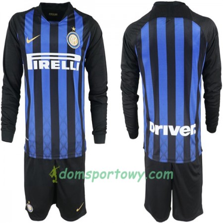 Koszulka Inter Mediolan Dziecięcy Domowe Koszulki Piłkarskie 2018-2019 Długi Rękaw